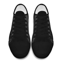 African American Buffalo Soldier Low Top Shoes We Can We Will - Black - Wonder Print Shop