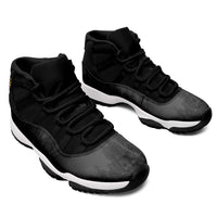 African American Buffalo Soldier Sneakers J11 We Can We Will - Black - Wonder Print Shop