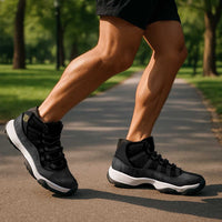 African American Buffalo Soldier Sneakers J11 We Can We Will - Black - Wonder Print Shop