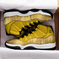 African American Buffalo Soldier Sneakers J11 We Can We Will - Yellow - Wonder Print Shop