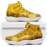 African American Buffalo Soldier Sneakers J11 We Can We Will - Yellow - Wonder Print Shop
