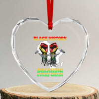 African American Civil Rights Gift Heart Crystal Glass Ornament Breaking Every Chain - Wonder Print Shop