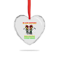 African American Civil Rights Gift Heart Crystal Glass Ornament Breaking Every Chain - Wonder Print Shop