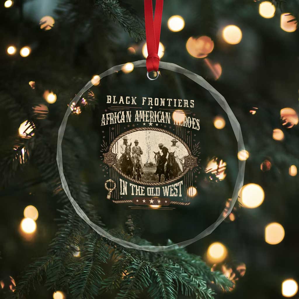 African American Cowboy Crystal Glass Ornament Black Frontiers African American Heroes In The Old West