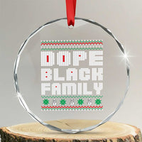 African American Family Crystal Glass Ornament Dope Black Family Matching Ugly Xmas TS10