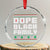 African American Family Crystal Glass Ornament Dope Black Family Matching Ugly Xmas - Wonder Print Shop