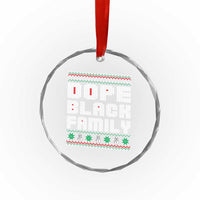 African American Family Crystal Glass Ornament Dope Black Family Matching Ugly Xmas TS10