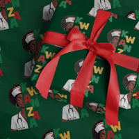 African American Nurse Wrapping Paper Roll Joyful Kwanzaa Celebration Gift - Wonder Print Shop