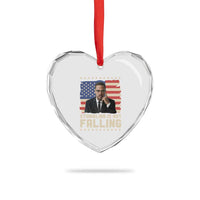 African American Pride Gift Heart Crystal Glass Ornament Malcolm X TS12