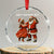 African American Xmas Crystal Glass Ornament Ain't Nothin' But A Christmas Party Mr Mrs Claus Dancing - Wonder Print Shop