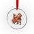 African American Xmas Crystal Glass Ornament Ain't Nothin' But A Christmas Party Mr Mrs Claus Dancing - Wonder Print Shop