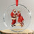 African American Xmas Crystal Glass Ornament Black Santa Mr Mrs Claus Dancing - Wonder Print Shop