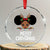 African American Xmas Crystal Glass Ornament Cute Black Girl Kids Merry Christmas - Wonder Print Shop