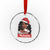 African American Xmas Crystal Glass Ornament Santa's Favorite Melanin Santa Girl - Wonder Print Shop