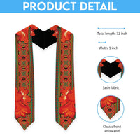 African Beauty Clivia Miniata Flowers Graduation Stole