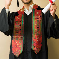 African Beauty Clivia Miniata Flowers Graduation Stole