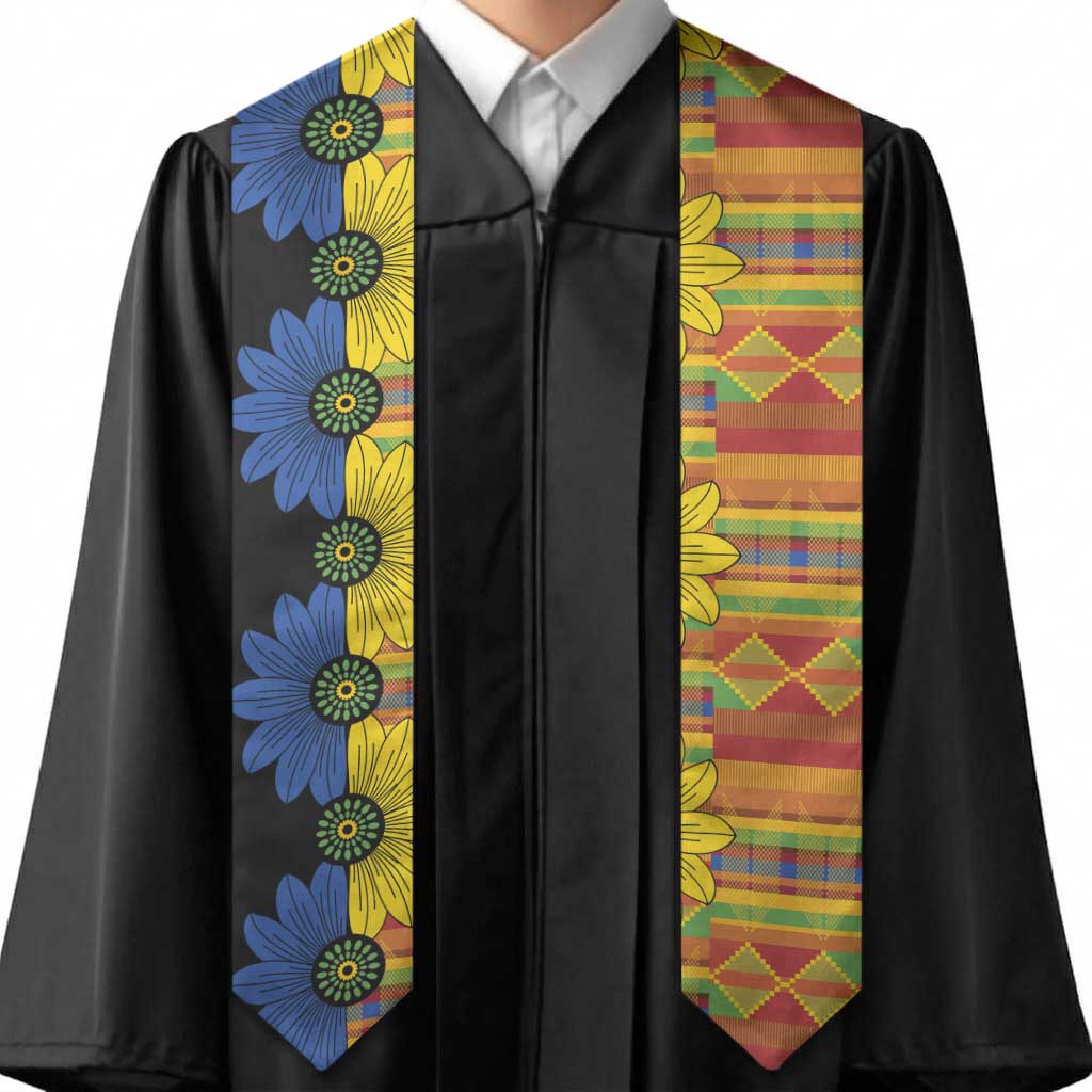 African Ethnic Kitenge Ankara Style Graduation Stole