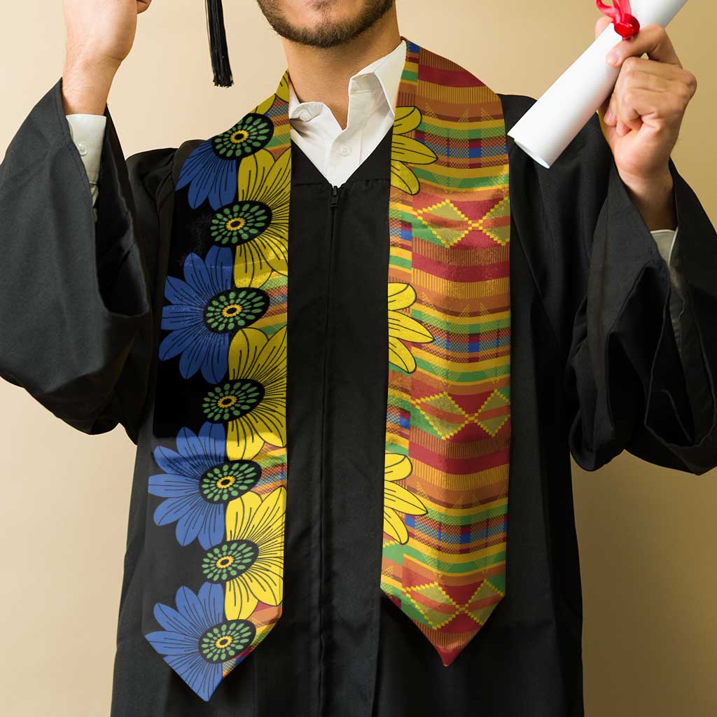African Ethnic Kitenge Ankara Style Graduation Stole