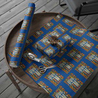 African Kente Wrapping Paper Roll Young King for Boys Men