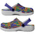 African Kente Pattern Clogs Shoes Fathia Fata Nkrumah - Wonder Print Shop