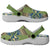 African Kente Pattern Clogs Shoes Obaakofo Mmu Man - Wonder Print Shop