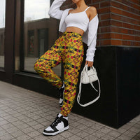 African Kente Pattern Jogger Pants Emaa Da - Wonder Print Shop