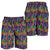 African Kente Pattern Shorts for Men Fathia Fata Nkrumah - Wonder Print Shop