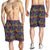 African Kente Pattern Shorts for Men Fathia Fata Nkrumah - Wonder Print Shop