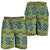 African Kente Pattern Shorts for Men Obaakofo Mmu Man - Wonder Print Shop