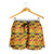 African Kente Pattern Shorts for Women Emaa Da - Wonder Print Shop