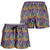 African Kente Pattern Shorts for Women Fathia Fata Nkrumah - Wonder Print Shop