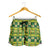 African Kente Pattern Shorts for Women Sika Fre Mogya - Wonder Print Shop