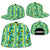 African Kente Pattern Snapback Cap Nkyinkyin - Wonder Print Shop