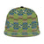 African Kente Pattern Snapback Cap Obaakofo Mmu Man - Wonder Print Shop