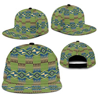 African Kente Pattern Snapback Cap Obaakofo Mmu Man - Wonder Print Shop