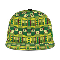 African Kente Pattern Snapback Cap Sika Fre Mogya - Wonder Print Shop