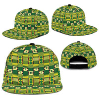 African Kente Pattern Snapback Cap Sika Fre Mogya - Wonder Print Shop