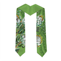 African King Proteas Dashiki Motif Graduation Stole Green Style
