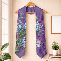African King Proteas Dashiki Motif Graduation Stole Violet Style