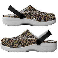 African Leopard Skin Pattern Clogs Shoes - Wonder Print Shop