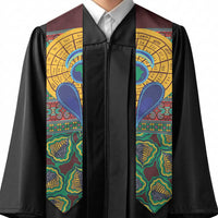 African Pattern Traditional Kanga Style Graduation Stole
