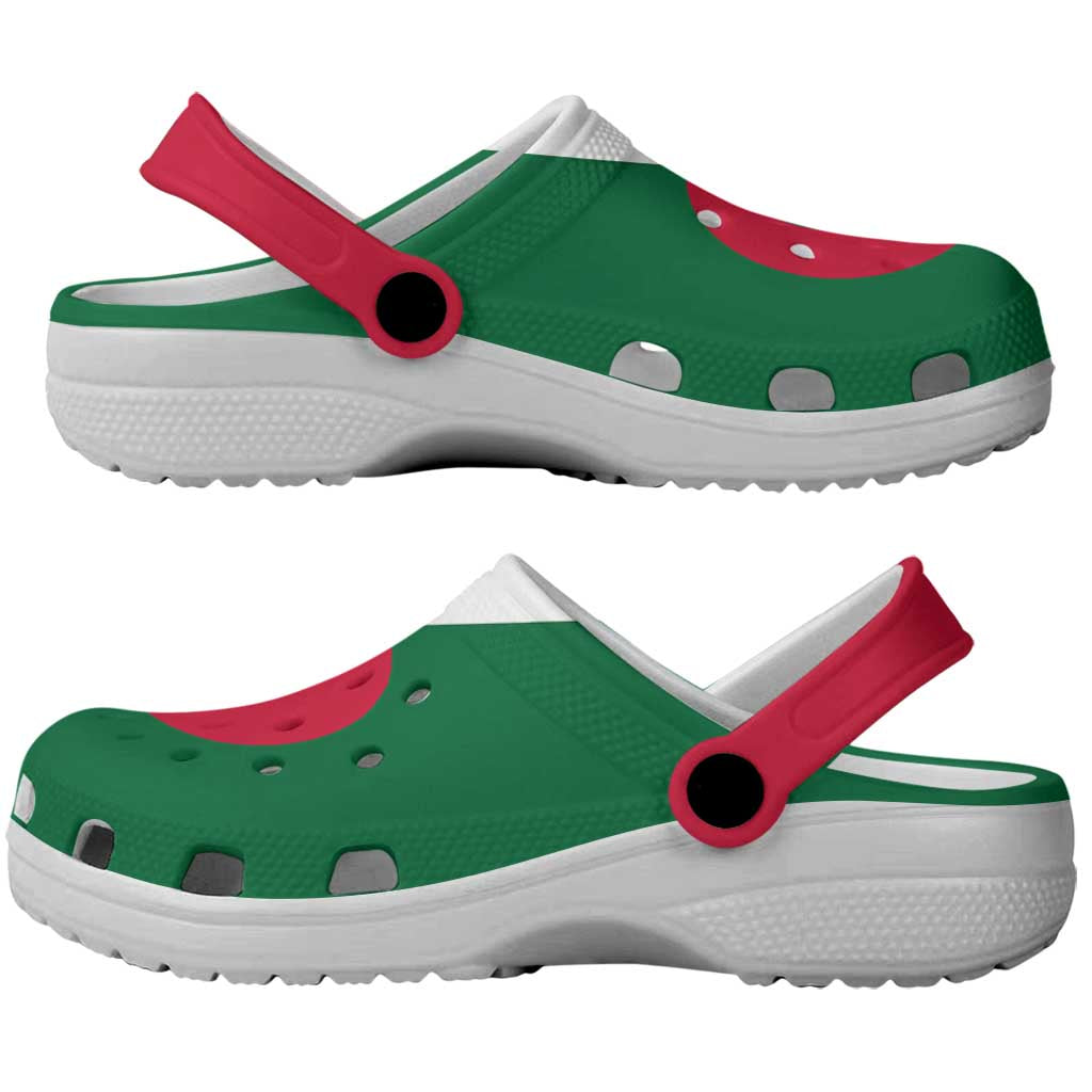 African Proud Algeria Flag Clogs Shoes - Wonder Print Shop