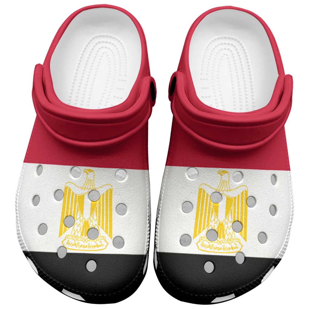 African Proud Egypt Flag Clogs Shoes - Wonder Print Shop