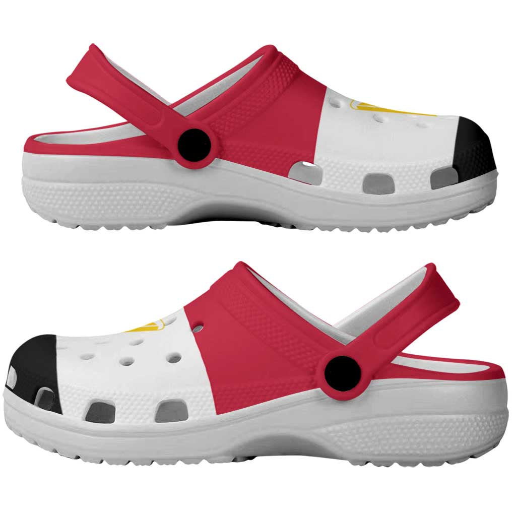 African Proud Egypt Flag Clogs Shoes - Wonder Print Shop