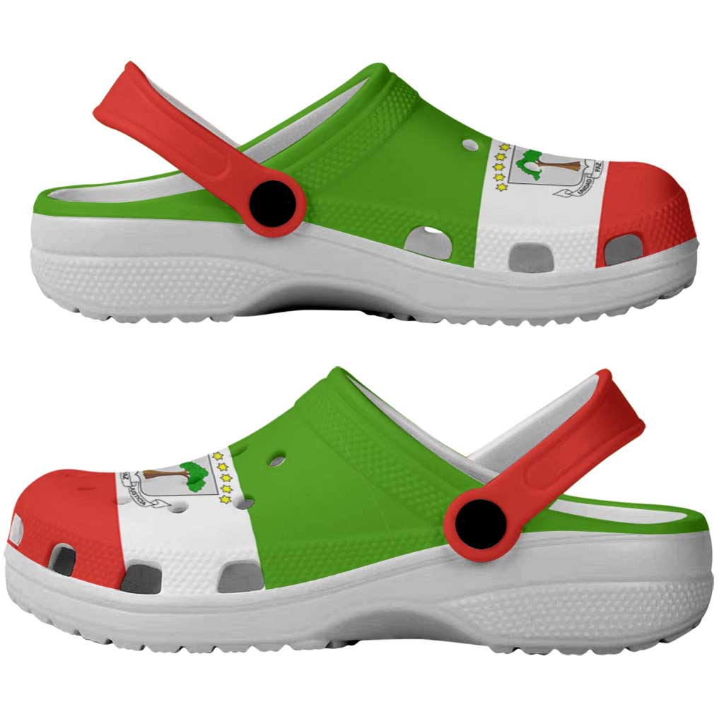 African Proud Equatorial Guinea Flag Clogs Shoes - Wonder Print Shop