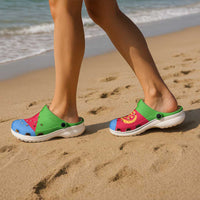 African Proud Eritrea Flag Clogs Shoes - Wonder Print Shop