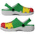 African Proud Ethiopian Empire Flag Clogs Shoes - Wonder Print Shop