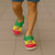 African Proud Ethiopian Empire Flag Clogs Shoes - Wonder Print Shop
