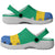 African Proud Gabon Flag Clogs Shoes - Wonder Print Shop