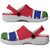 African Proud Gambia Flag Clogs Shoes - Wonder Print Shop